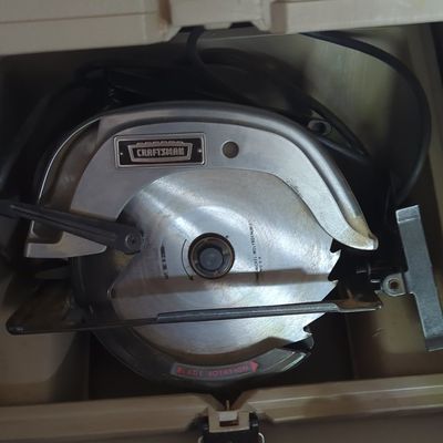 Sale Photo Thumbnail #752: Vintage Craftsman Circular Saw with Carrying Case
