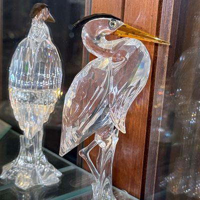 Sale Photo Thumbnail #147: Swarovski Crystal Silver Heron Figurine #221627