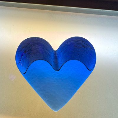 Sale Photo Thumbnail #229: Kosta Boda 'Heart' Glass Sculpture by Kjell Engman
