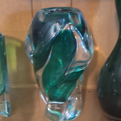 Sale Photo Thumbnail #245: Vintage Czech Chřibská Art Glass Sommerso Vase
