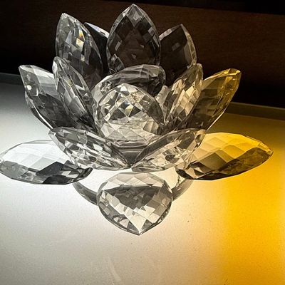 Sale Photo Thumbnail #356: Swarovski Crystal Water Lily Candle Holder
