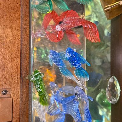 Sale Photo Thumbnail #87: Murano Style Art Glass Fish Figurines
