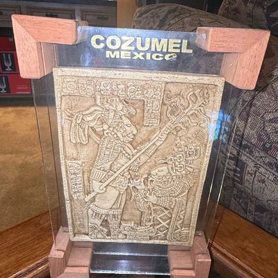 Sale Photo Thumbnail #843: Maya Yaxchilán Lintel 24 Relief Plaque Reproduction