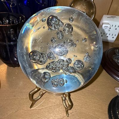 Sale Photo Thumbnail #363: Mid-Century Modern Controlled Bubble Glass Sphere