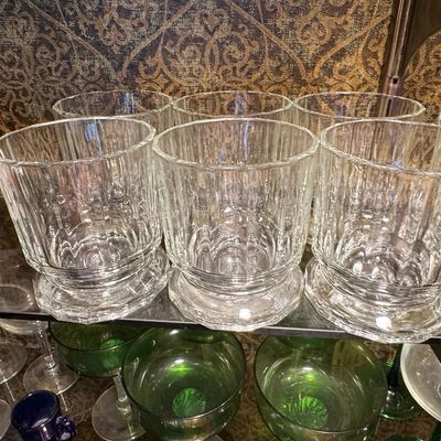 Sale Photo Thumbnail #594: American Glass Prism Pattern Tumblers