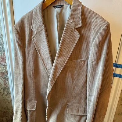 Sale Photo Thumbnail #637: Men's Tan Corduroy Sport Coat with Elbow Patches