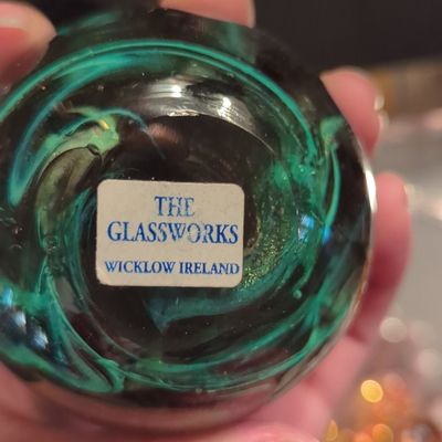 Sale Photo Thumbnail #418: The Glassworks Wicklow Ireland Art Glass Paperweights