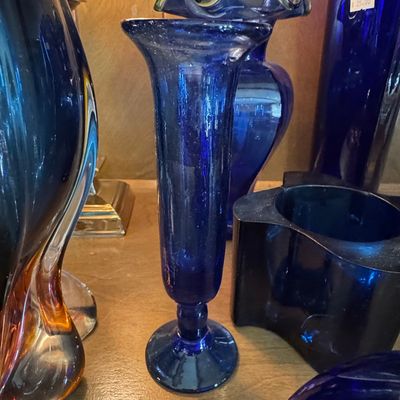 Sale Photo Thumbnail #902: Cobalt Blue Glass Bud Vase