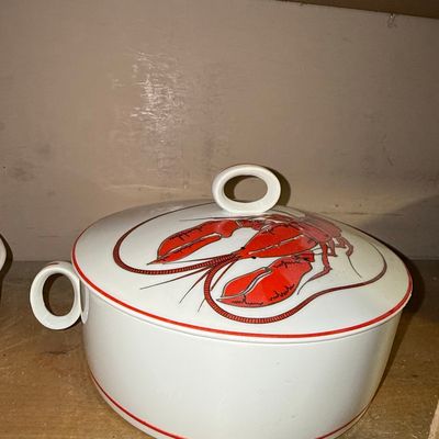 Sale Photo Thumbnail #607: Fitz and Floyd Lobster Casserole Dish