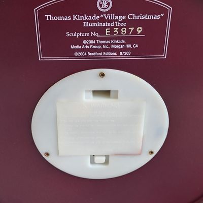 Sale Photo Thumbnail #622: Thomas Kinkade Village Christmas Illuminated Tree