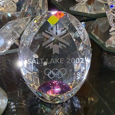 Sale Photo Thumbnail #138: 2002 Salt Lake City Winter Olympics Crystal Paperweight
