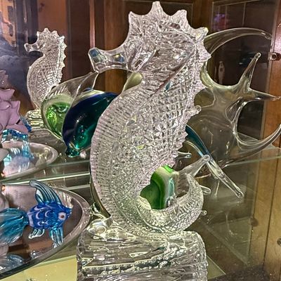 Sale Photo Thumbnail #662: Waterford Crystal Seahorse Figurine