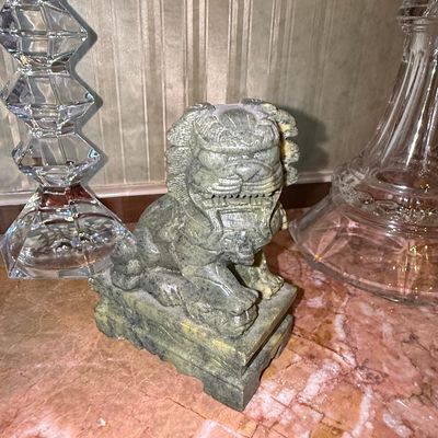 Sale Photo Thumbnail #259: Chinese Soapstone Foo Dog Guardian Statue