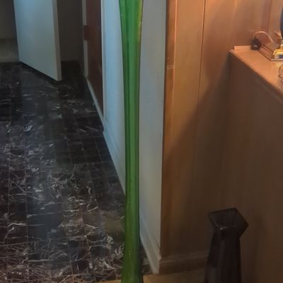 Sale Photo Thumbnail #185: Mid-Century Modern Viking Glass Emerald Green Floor Vase