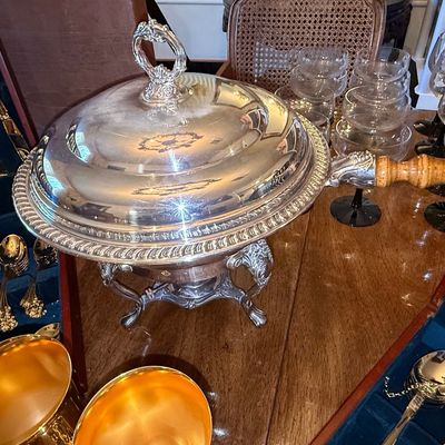 Sale Photo Thumbnail #160: Victorian Style Silver-Plated Chafing Dish