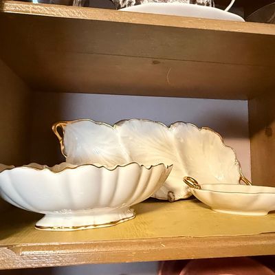 Sale Photo Thumbnail #545: Vintage Lenox Porcelain Serving Trio