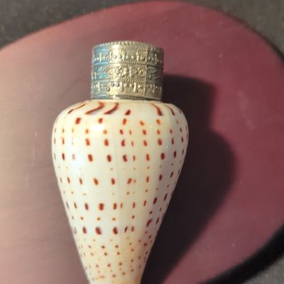 Sale Photo Thumbnail #560: Vintage Conus Shell Perfume Bottle