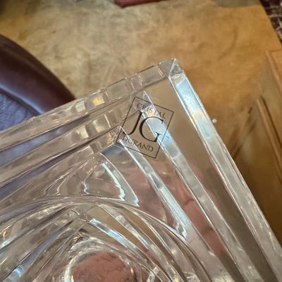 Sale Photo Thumbnail #377: Cristal J.G. Durand Crystal Sphere on Pedestal