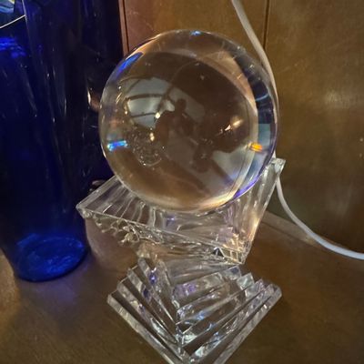 Sale Photo Thumbnail #376: Cristal J.G. Durand Crystal Sphere on Pedestal