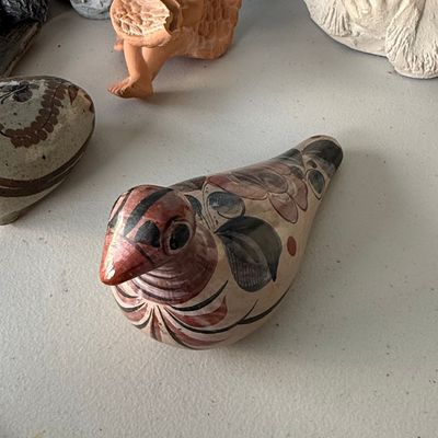 Sale Photo Thumbnail #1139: Tonala Mexican Folk Art Pottery Bird