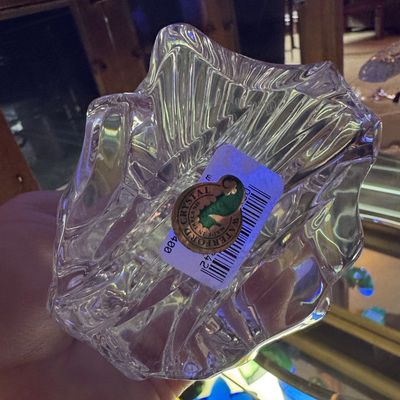 Sale Photo Thumbnail #293: Waterford Crystal Leaping Salmon Figurine