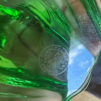Sale Photo Thumbnail #90: Baccarat Emerald Green Crystal Frog Figurine
