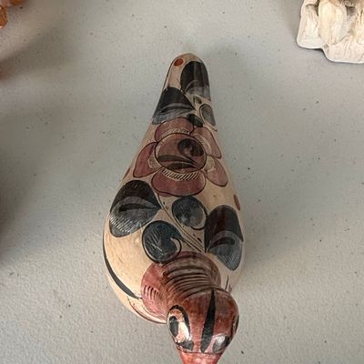 Sale Photo Thumbnail #1138: Tonala Mexican Folk Art Pottery Bird