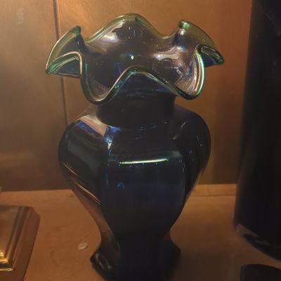Sale Photo Thumbnail #570: Imperial Glass Northwood-style Carnival Glass Vase