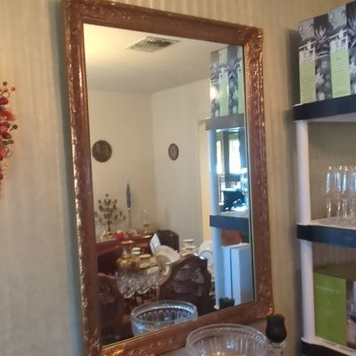Sale Photo Thumbnail #92: Ornate Giltwood Wall Mirror