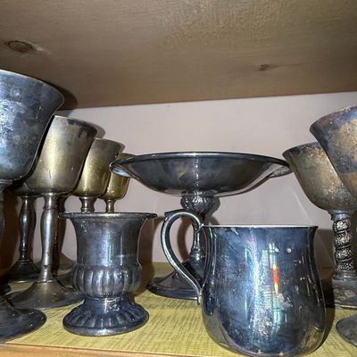 Sale Photo Thumbnail #269: Collection of Vintage Silver-Plated Holloware