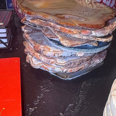 Sale Photo Thumbnail #841: Agate Slice Coasters