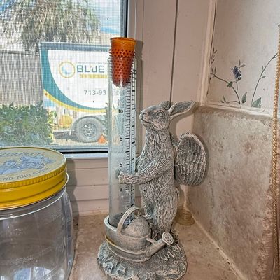 Sale Photo Thumbnail #961: Winged Rabbit Garden Rain Gauge