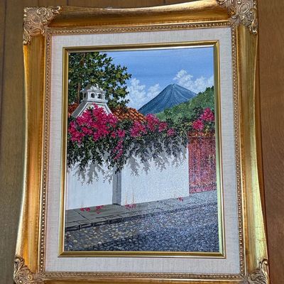 Sale Photo Thumbnail #651: Decorative Landscape Print of Antigua Guatemala