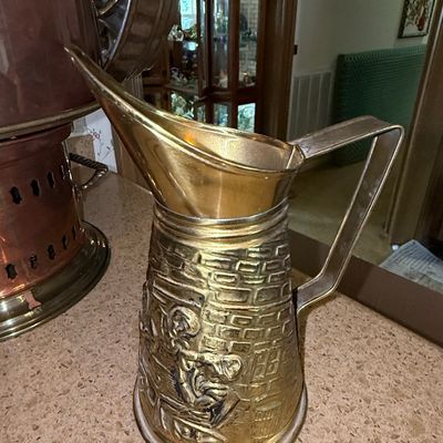 Sale Photo Thumbnail #894: Vintage English Brass Tavern Pitcher