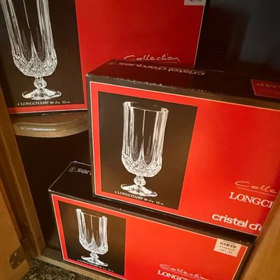 Sale Photo Thumbnail #423: Cristal d'Arques Longchamp Stemmed Glasses