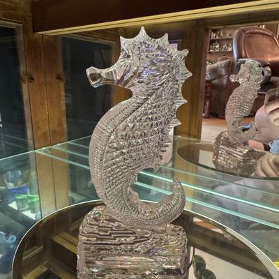 Sale Photo Thumbnail #383: Waterford Crystal Seahorse Figurine