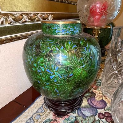 Sale Photo Thumbnail #221: Chinese Cloisonné Enamel Ginger Jar