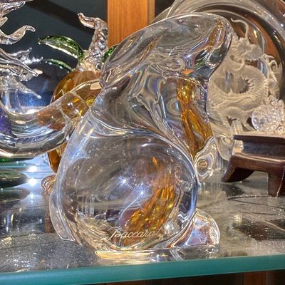 Sale Photo Thumbnail #507: Baccarat Crystal Sitting Bunny Rabbit Figurine