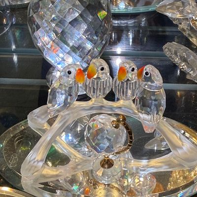 Sale Photo Thumbnail #193: Swarovski Crystal Baby Lovebirds Figurine (199123)
