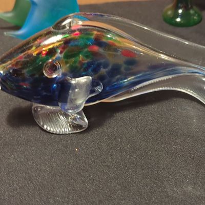 Sale Photo Thumbnail #248: Murano Style Art Glass Fish Figurine
