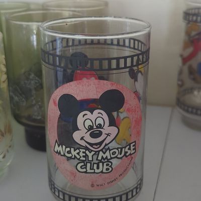 Sale Photo Thumbnail #1236: Vintage Mickey Mouse Club Juice Glass