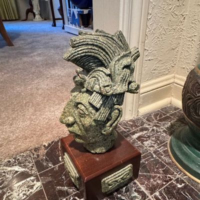 Sale Photo Thumbnail #657: Vintage Zarebski Mayan 'Cabeza de Palenque' Bust