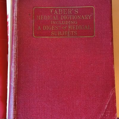 Sale Photo Thumbnail #1186: Taber's Medical Dictionary, 1938 Fourth Printing