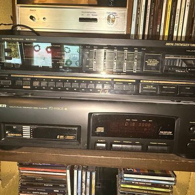 Sale Photo Thumbnail #129: Pioneer SX-1100 Stereo Receiver and PD-M403 Multi-Play CD Player