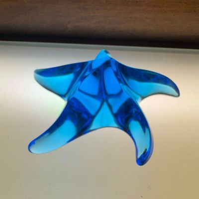 Sale Photo Thumbnail #611: Seguso Murano Blue Glass Starfish