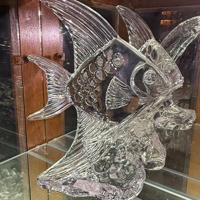 Sale Photo Thumbnail #14: Lalique 'Deux Poissons' (Two Fish) Sculpture