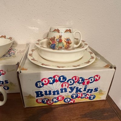 Sale Photo Thumbnail #613: Royal Doulton Bunnykins 3-Piece Children's Set