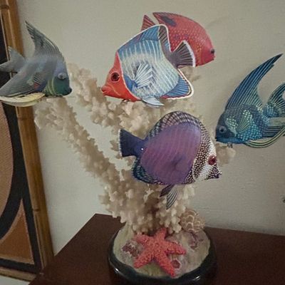 Sale Photo Thumbnail #333: Coastal Decor Tropical Fish and Coral Sculpture