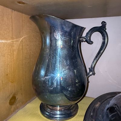 Sale Photo Thumbnail #723: Silver Plated Water Pitcher