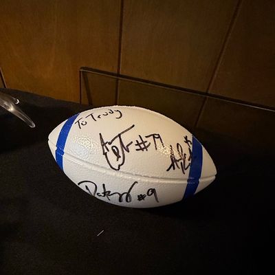 Sale Photo Thumbnail #581: Autographed Houston Oilers Mini Football